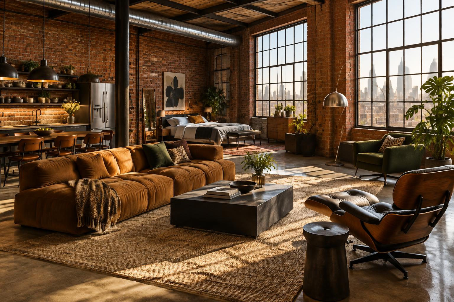 Sunlit Industrial Loft